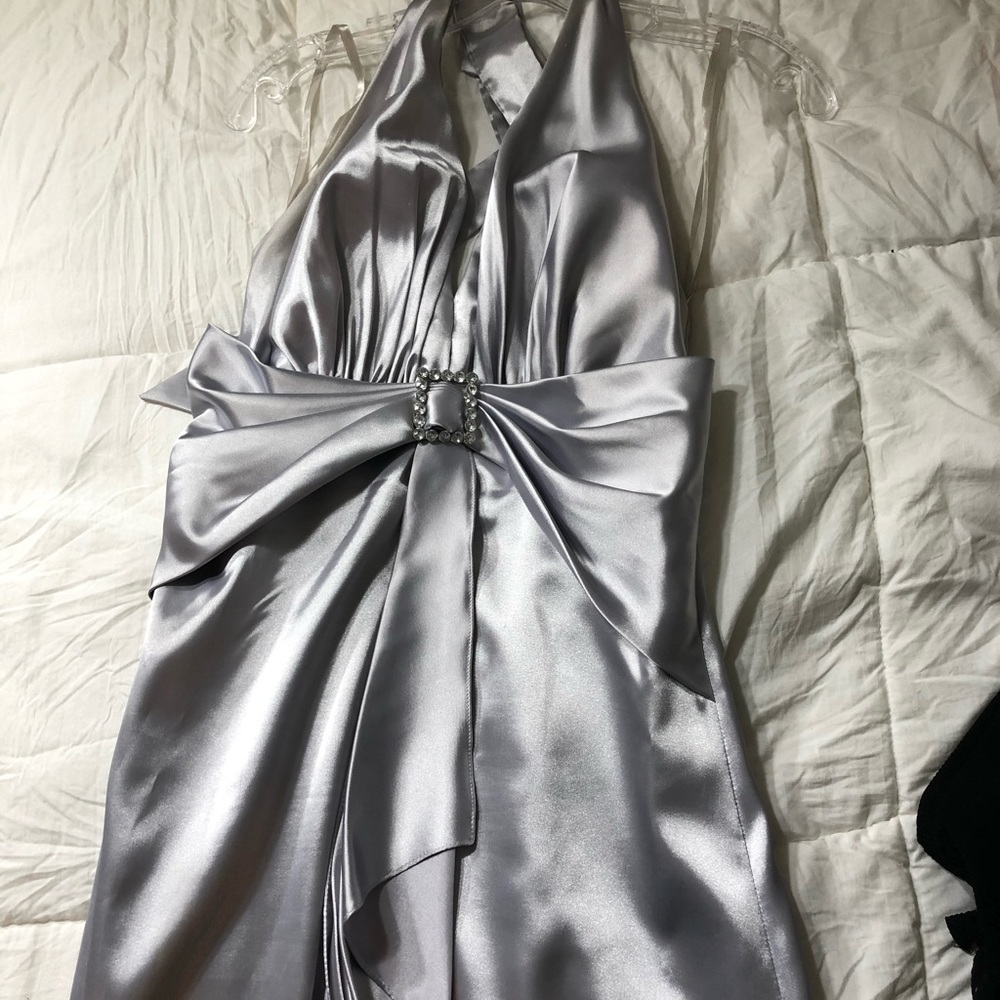 ‼️SOLD‼️ Silver prom dress